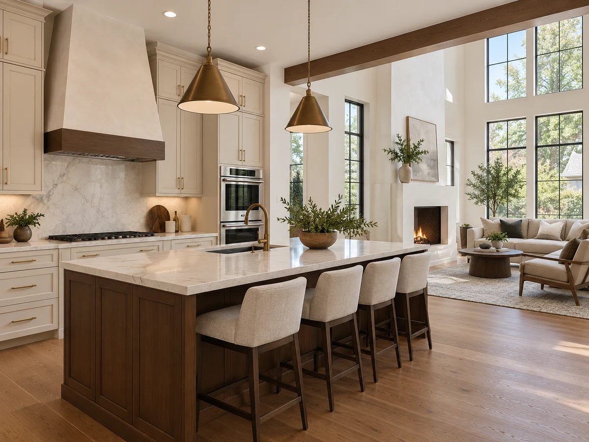 Architectural illustration of interior features inspired by Vue Las Colinas in Irving