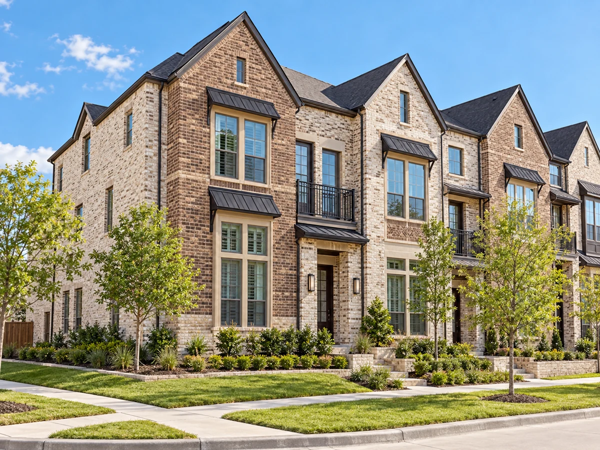 Architectural illustration of a exterior inspired by Wade Settlement in Frisco