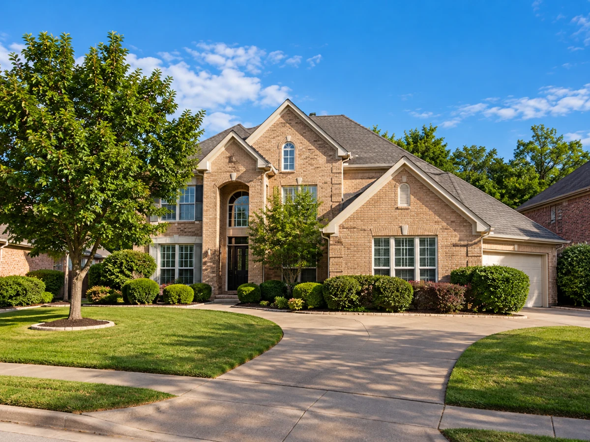 Architectural illustration of a exterior inspired by Waterside Estates in Coppell