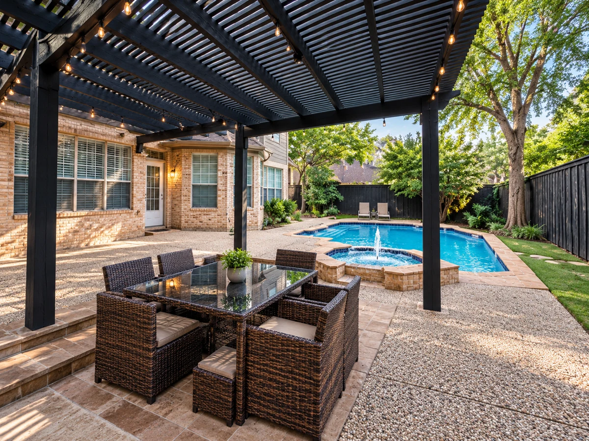 Architectural illustration of a outdoor inspired by Waterside Estates in Coppell