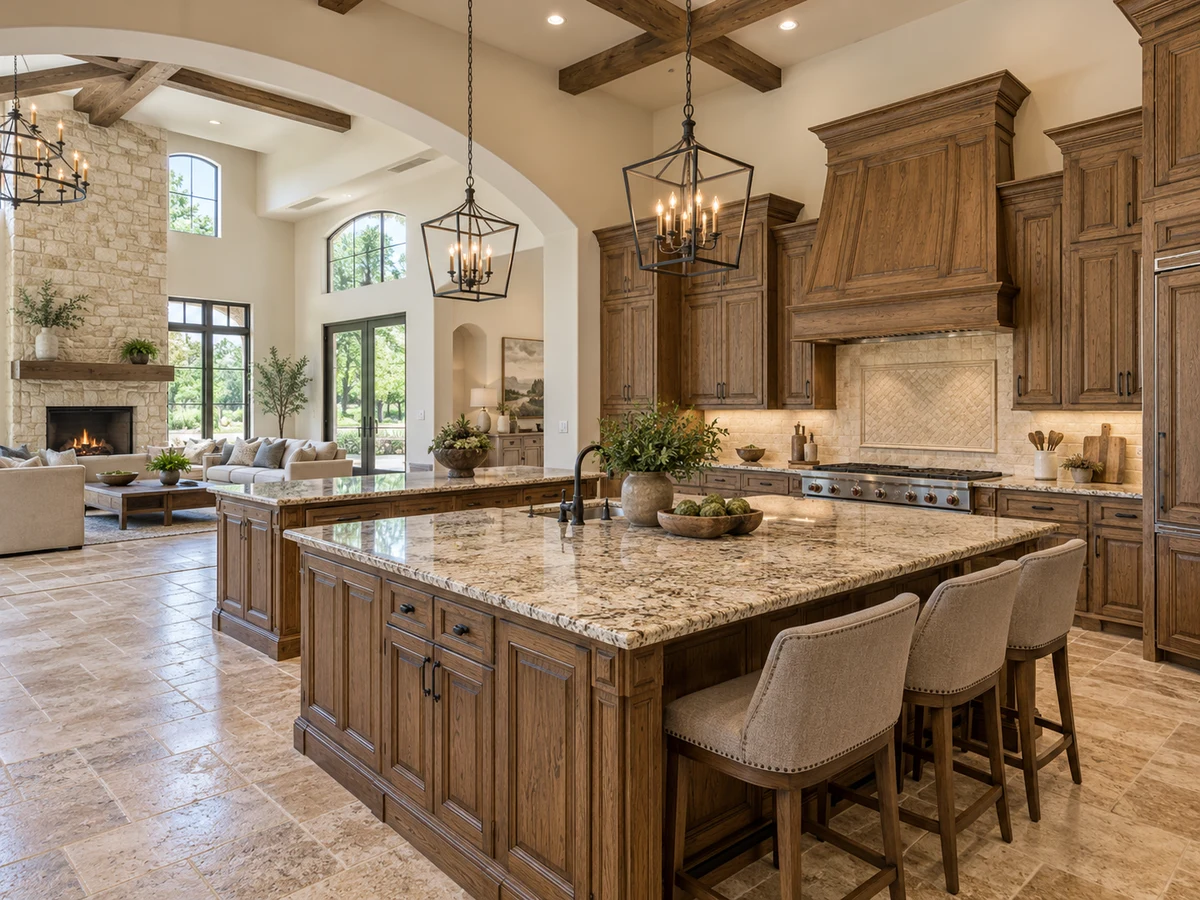 Architectural illustration of interior features inspired by Waterstone Estates in McKinney