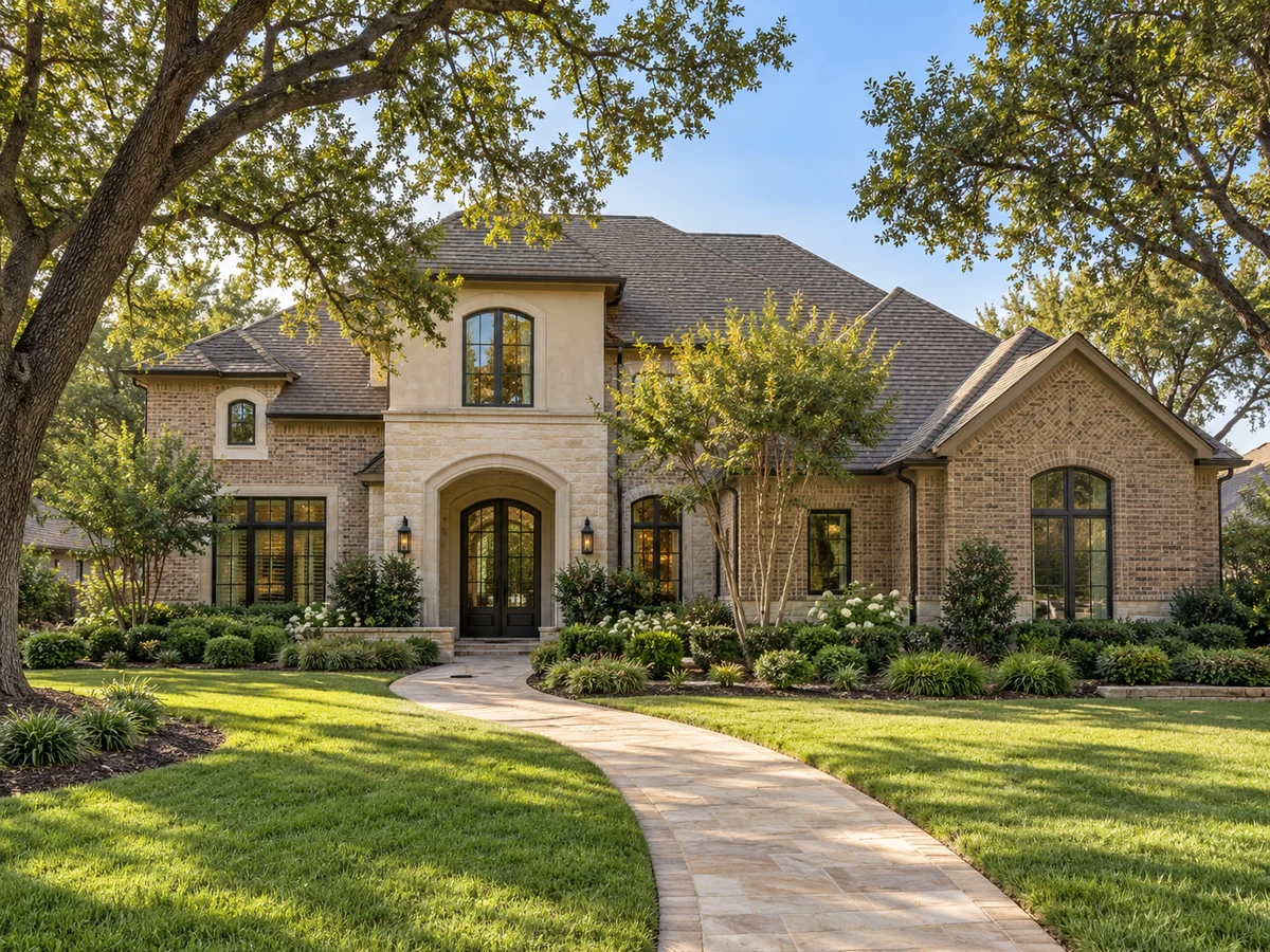 Architectural illustration of exterior features inspired by Wellington Point in McKinney