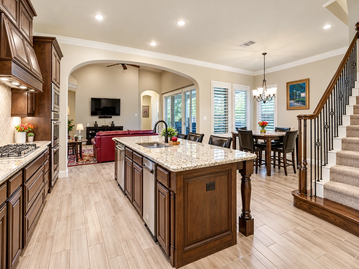 Architectural illustration of a interior inspired by Westhaven in Coppell
