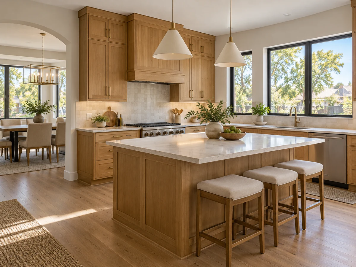 Architectural illustration of interior features inspired by Whiffletree in Plano