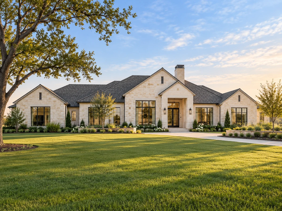 Architectural illustration of exterior features inspired by Whispering Meadows in Prosper