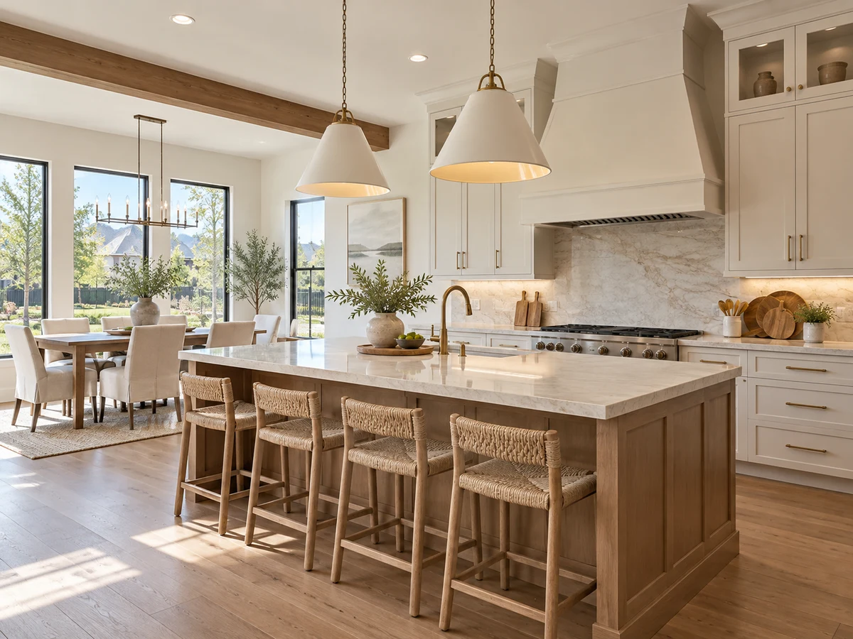 Architectural illustration of interior features inspired by Whispering Meadows in Prosper