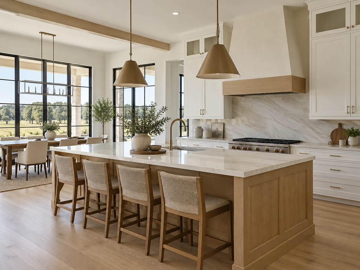 Architectural illustration of interior features inspired by Whitestone Estates in Parker