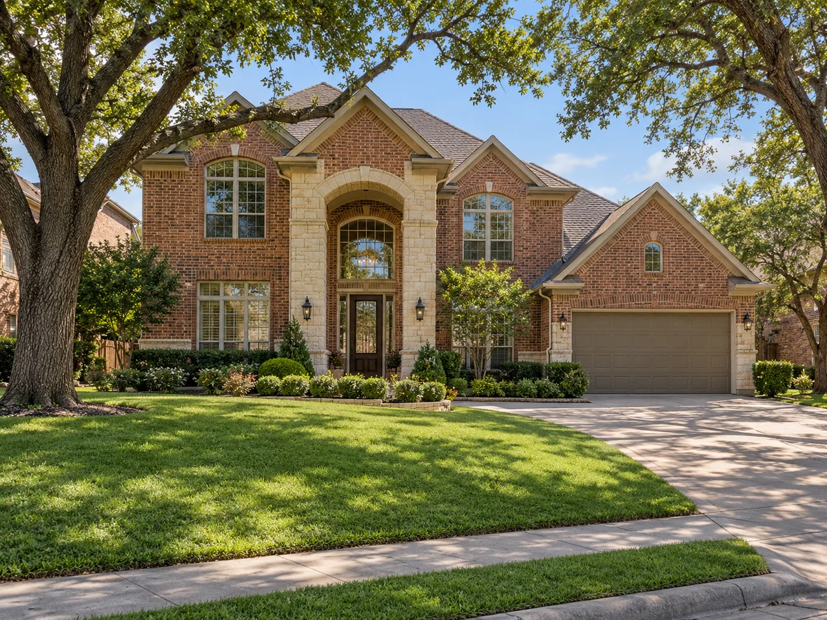 Architectural illustration of exterior features inspired by Willow Bend Park in Plano