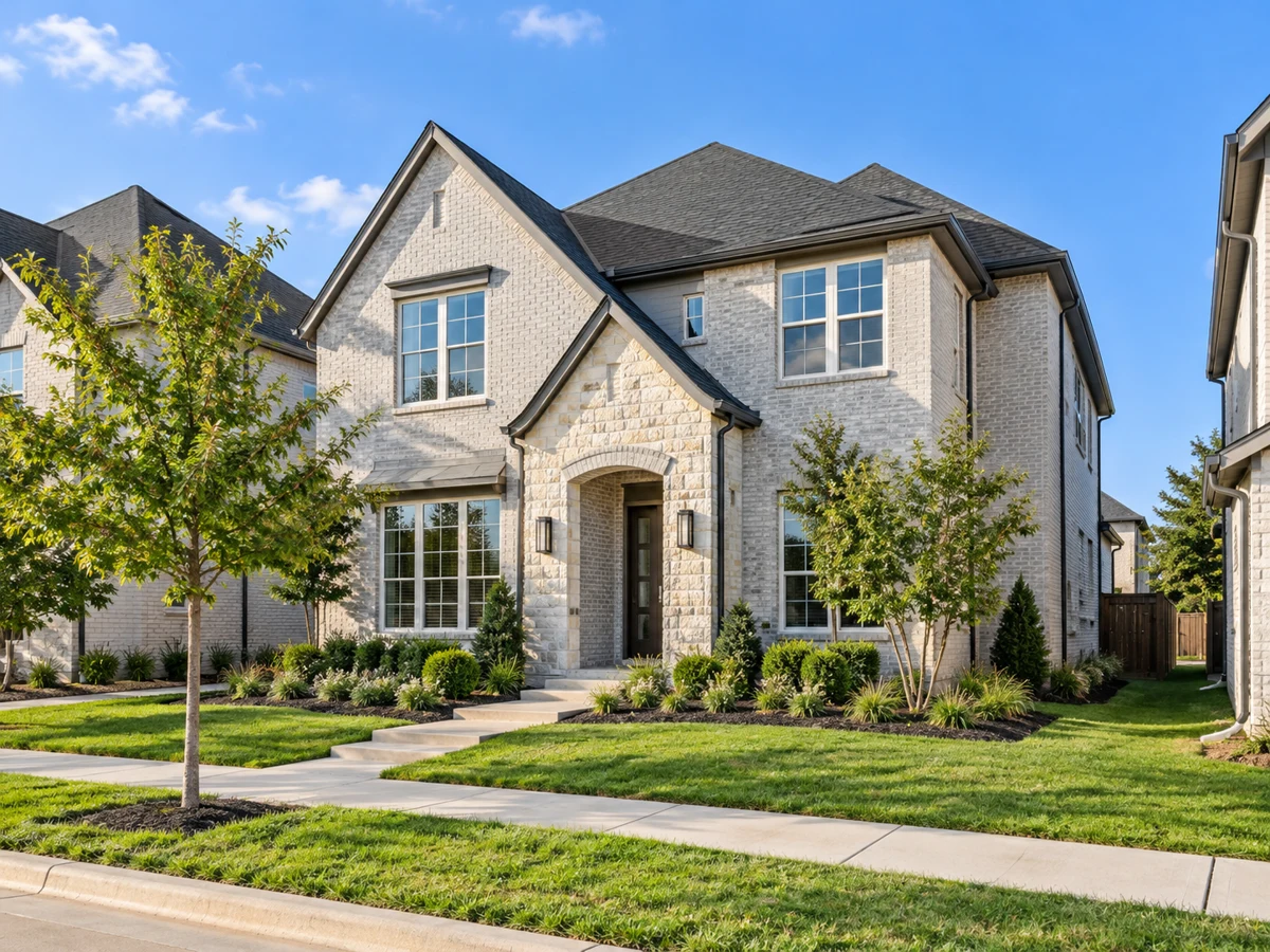 Architectural illustration of a exterior inspired by Windermere in Farmers Branch
