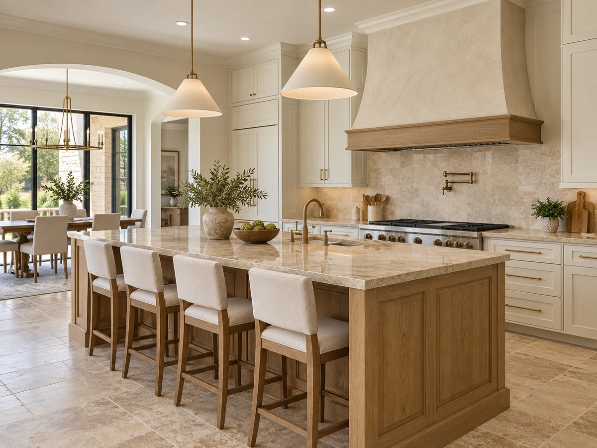 Architectural illustration of interior features inspired by Wolf Creek Estates in Plano