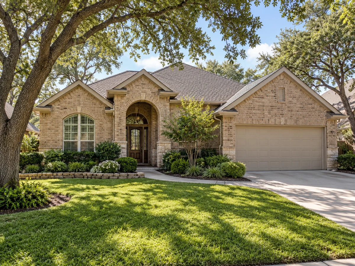 Architectural illustration of exterior features inspired by Wren Creek in McKinney