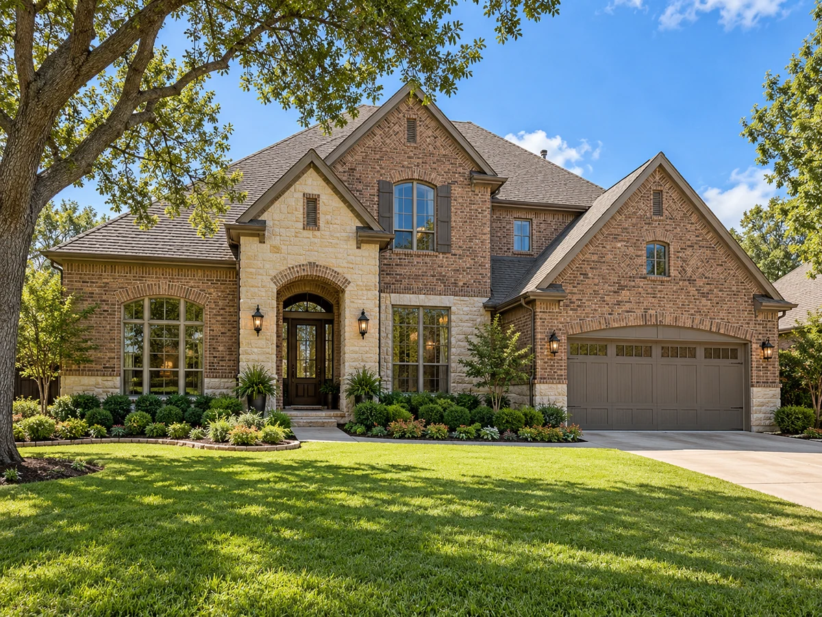 Architectural illustration of exterior features inspired by Wynn Ridge Estates in McKinney